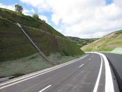 The hydroseeders had to be nimble enough to tackle the steep slopes of the Sao Miguel roadways.